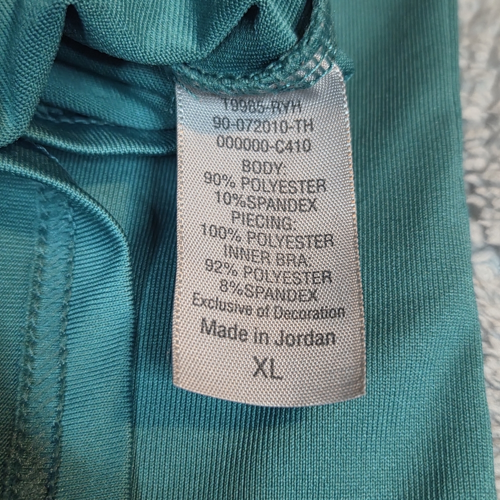 Champion C9 Tank Top Women's Black and PEACOCK GREEN Athletic Top size XL - Picture 8 of 9